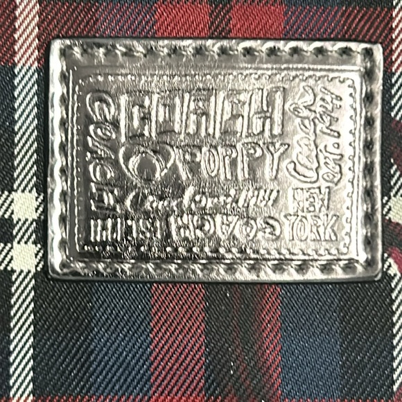 Coach Poppy Tartan Plaid Tote Bag. - Picture 2 of 9